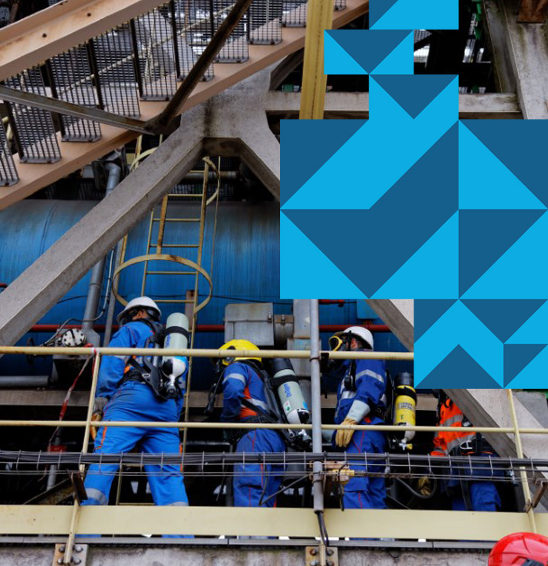 Operators undergoing training on technical platforms